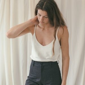 Ozma Camisole in Silk Noil, sz Small, New + Unworn